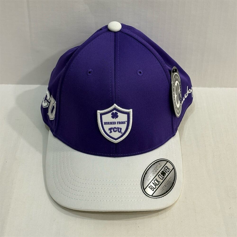 Black Clover TCU Horned Frogs Snapback Hat One Size Purple NCAA Unisex